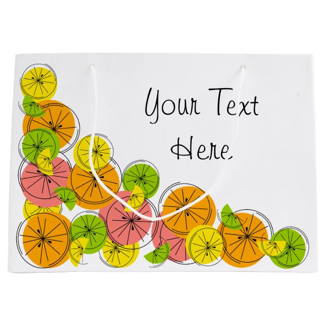 Citrus Corner Text gift bag large (Front)