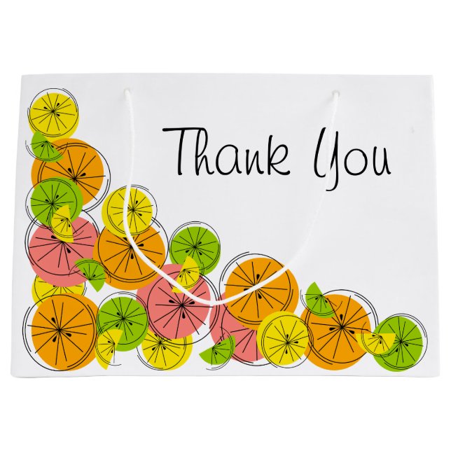 Citrus Corner Thank You gift bag large (Front)