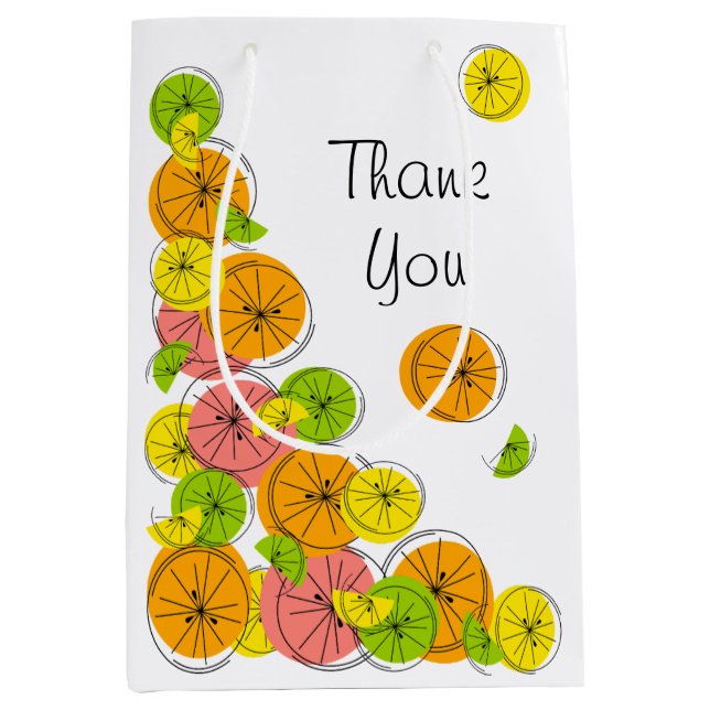 Citrus Corner Thank You gift bag medium (Front)