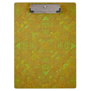 Citrus Damask Mandala Binder Clipboard