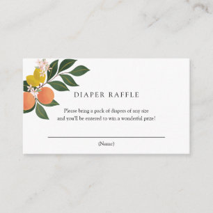 Citrus Diaper Raffle insert card