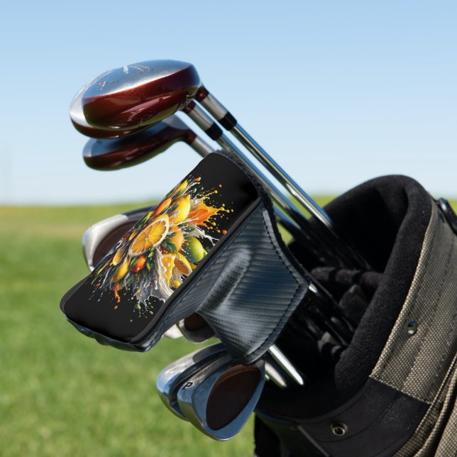 Citrus Explosion Golf Head Cover (In Situ)