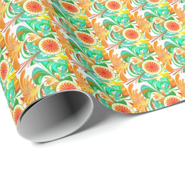 Citrus Explosion Wrapping Paper (Roll Corner)