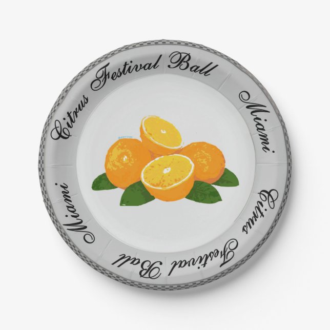 Citrus Festival Plate Golden Girls (Front)