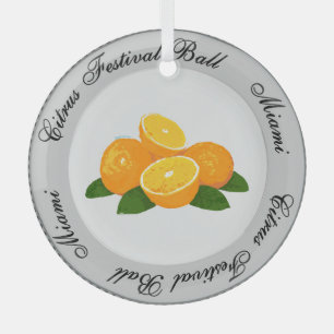 Citrus Festival Plate Ornament