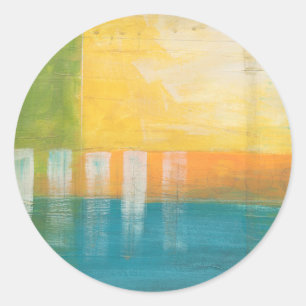 Citrus Fields I Classic Round Sticker