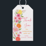 Citrus Floral Lemon Orange Bridal Shower Gift Tags<br><div class="desc">This elegant design features my hand painted watercolor florals and citrus fruits.</div>
