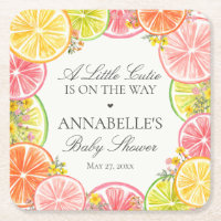 Citrus Floral Little Cutie Baby Shower Table