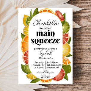 Citrus Fruit Bridal Shower Invitation