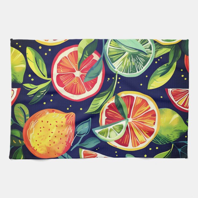 Citrus Fruit Kitchen Towel (Horizontal)