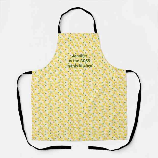 Citrus fruit, lemons, fresh and bright apron (Front)