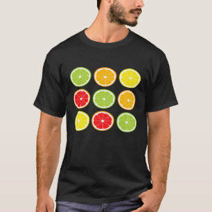 Citrus Fruit Limes Oranges  Foodies T Shirt