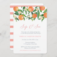 Citrus fruit oranges Sip and See Party, Baby Girl