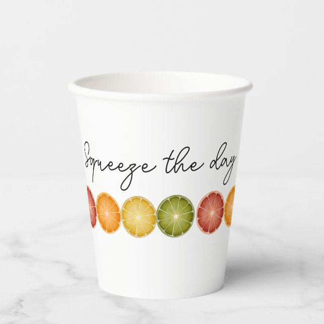 Citrus Fruit Paper Cup (Front)