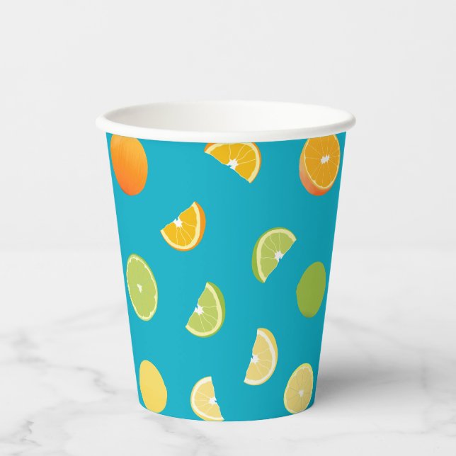 Citrus Fruit Paper Cups (Front)