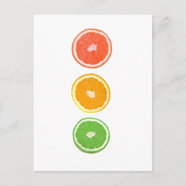 citrus fruit slice postcard (Front)