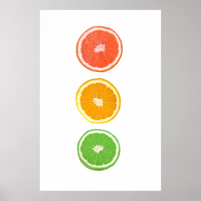 citrus fruit slice poster (Front)