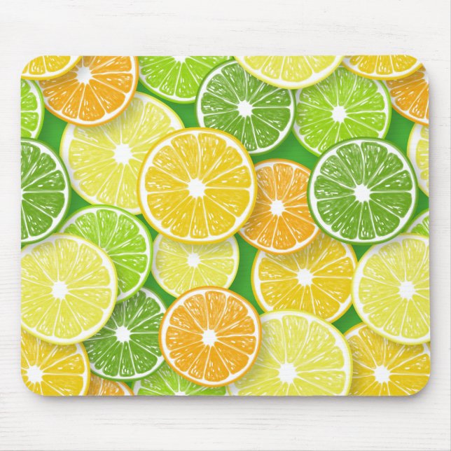 Citrus fruit slices pop art 3 mouse mat (Front)