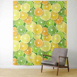 Citrus fruit slices pop art 3 tapestry