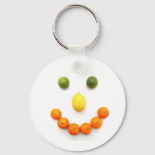 Citrus Fruit Smile Key Ring