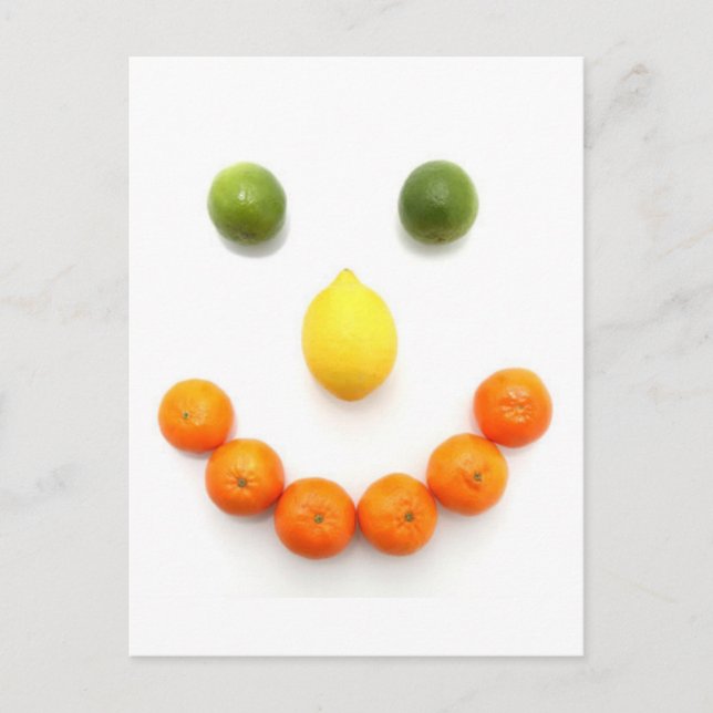 Citrus Fruit Smile Postcard (Front)
