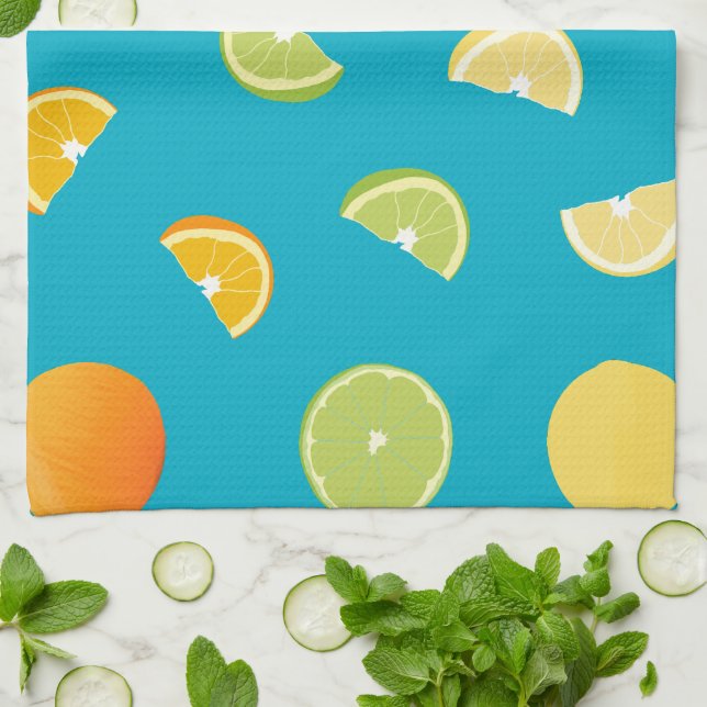 Citrus Fruit Tea Towel (Folded)