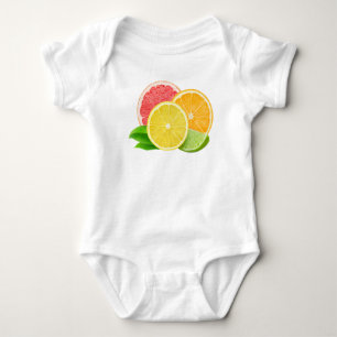 Citrus fruits baby bodysuit