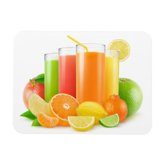Citrus fruits juices magnet (Horizontal)