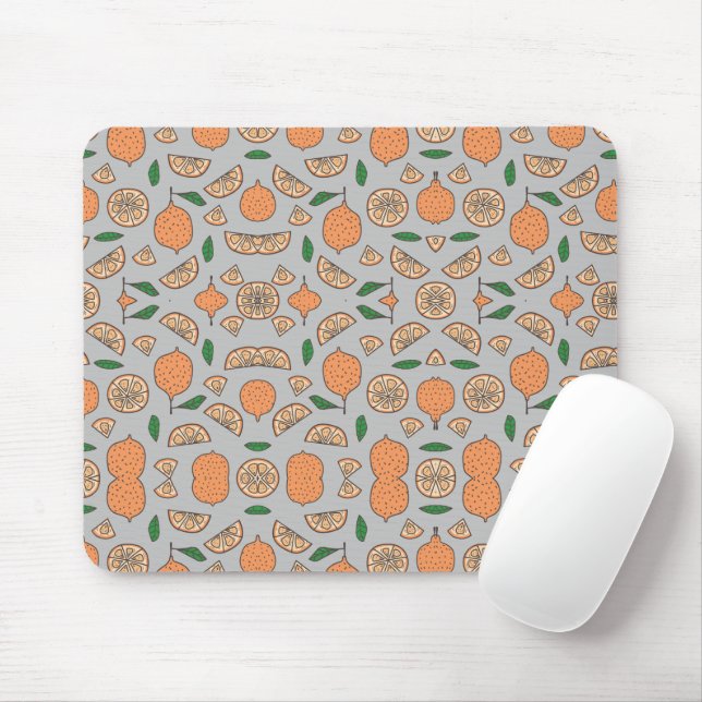 Citrus Fruits Mouse Mat (With Mouse)