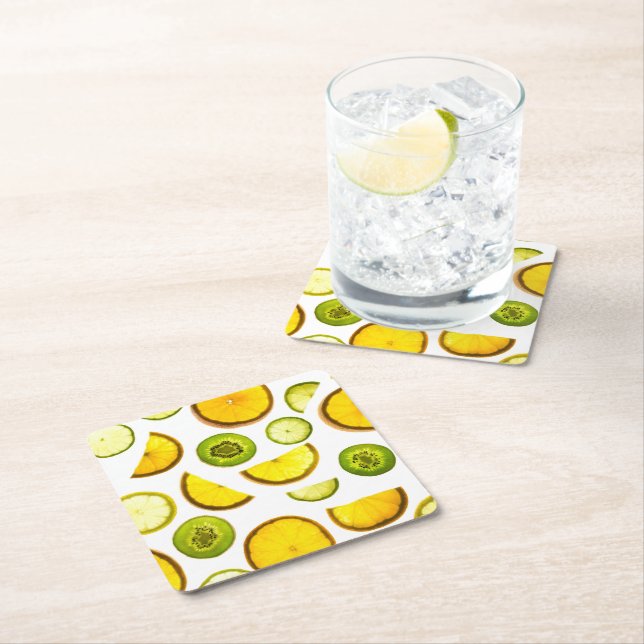 Citrus Fruits Paper Coaster (Insitu)