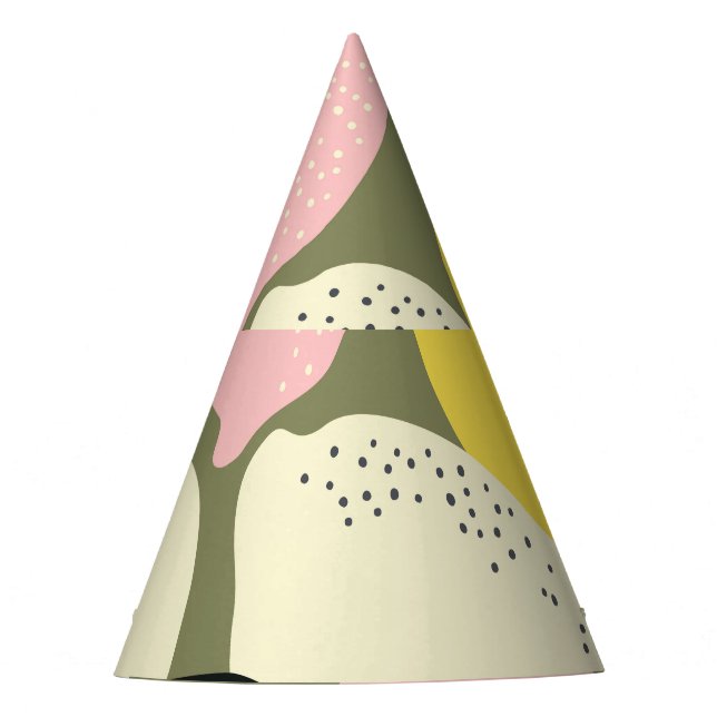 Citrus Fruits Seamless Pattern Party Hat (Front)