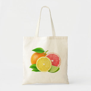 Citrus fruits tote bag