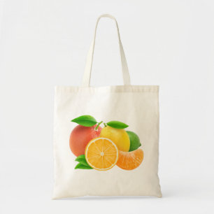 Citrus fruits tote bag