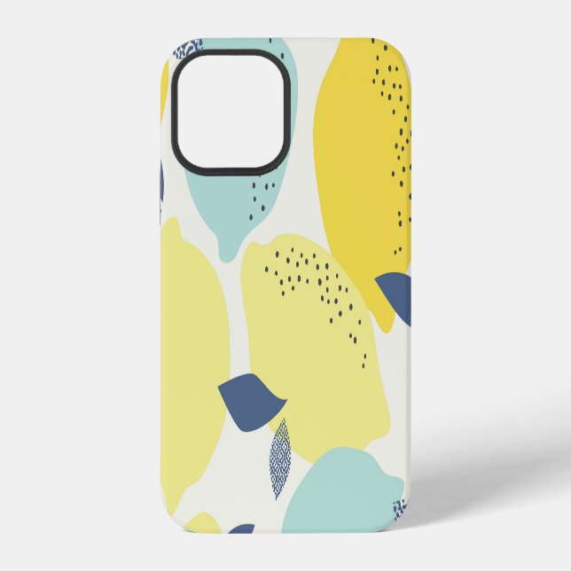 Citrus fruits, vibrant seamless pattern. iPhone case (Back)