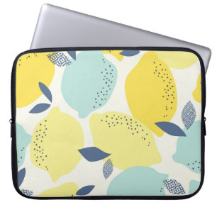 Citrus fruits, vibrant seamless pattern. laptop sleeve