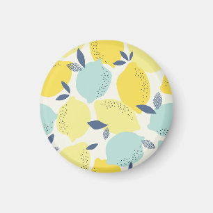 Citrus fruits, vibrant seamless pattern. magnet