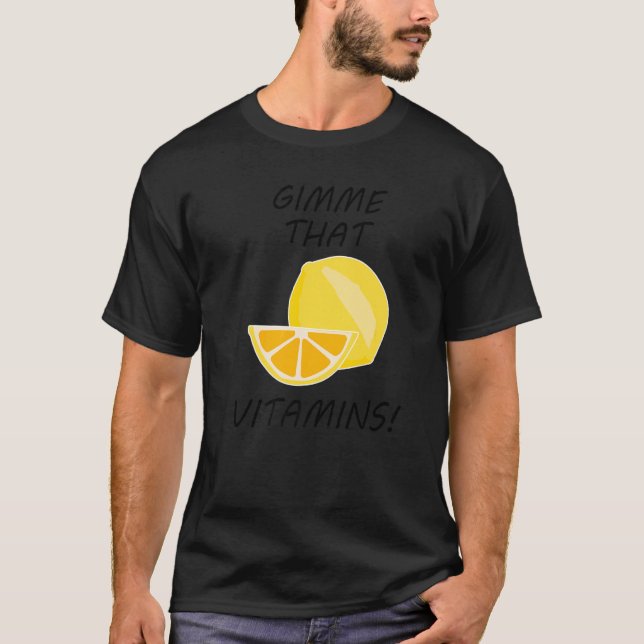 Citrus Fruits Vitamins Lemonade Fruits   T-Shirt (Front)
