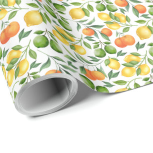 Citrus Fruits Wrapping Paper