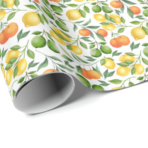 Citrus Fruits Wrapping Paper