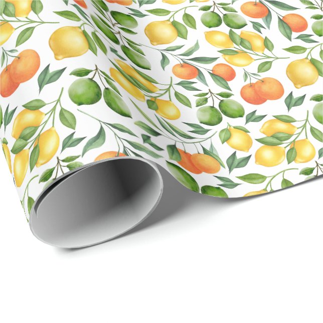 Citrus Fruits Wrapping Paper (Roll Corner)