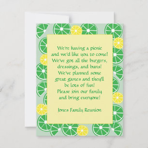 Citrus Fun Invitation