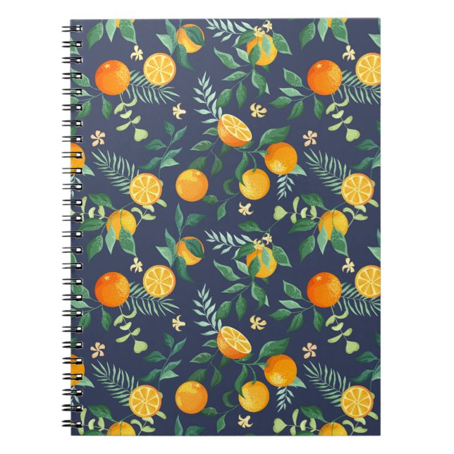 Citrus Fusion: Oranges with Tropical Flair Notebook (Front)
