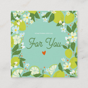 Citrus Garden Enclosure Card - Details Card