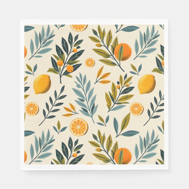 Citrus Garden Napkin (Front)