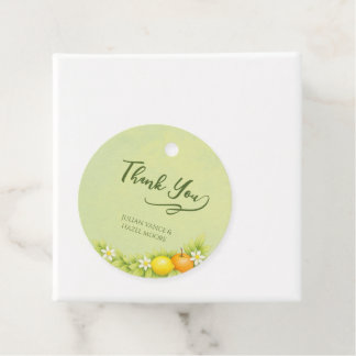 Citrus Garden Orange & Lemon Wedding Favour Tags