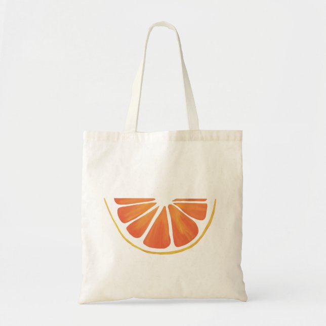 Citrus Grapefruit Wedge Slice Tote Bag (Front)