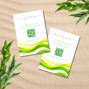 Citrus Green and Yellow Registry & Honeymoon Fund Enclosure Card