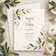 Citrus Green Modern Botanical Wedding
