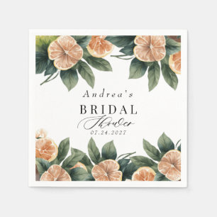 Citrus Greenery Shower Napkins