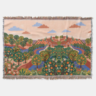 Citrus Grove Terracotta Blanket
